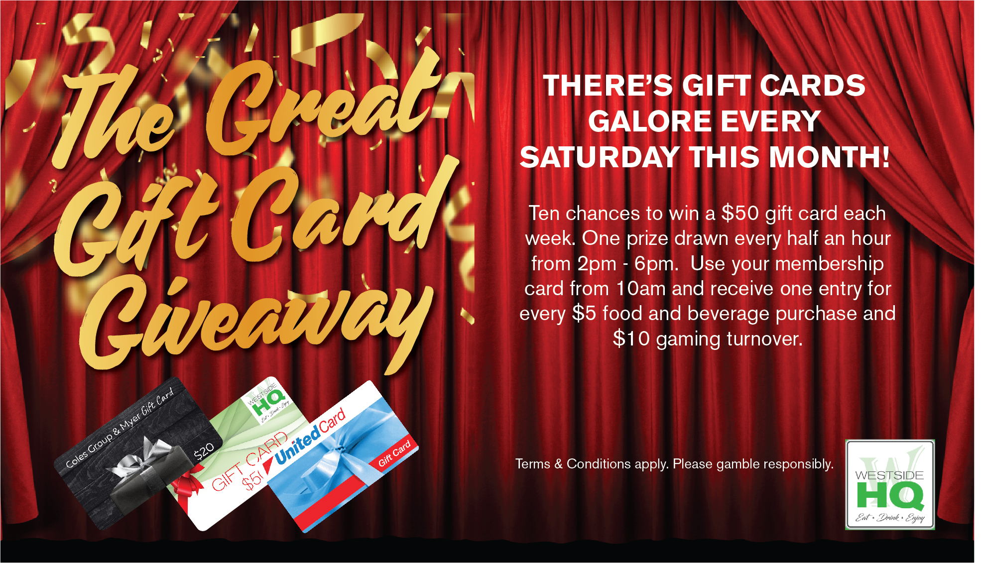 The Great Gift Card Giveaway Westside HQ